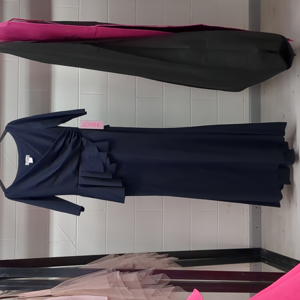 Jovani Navy Gown size 14
